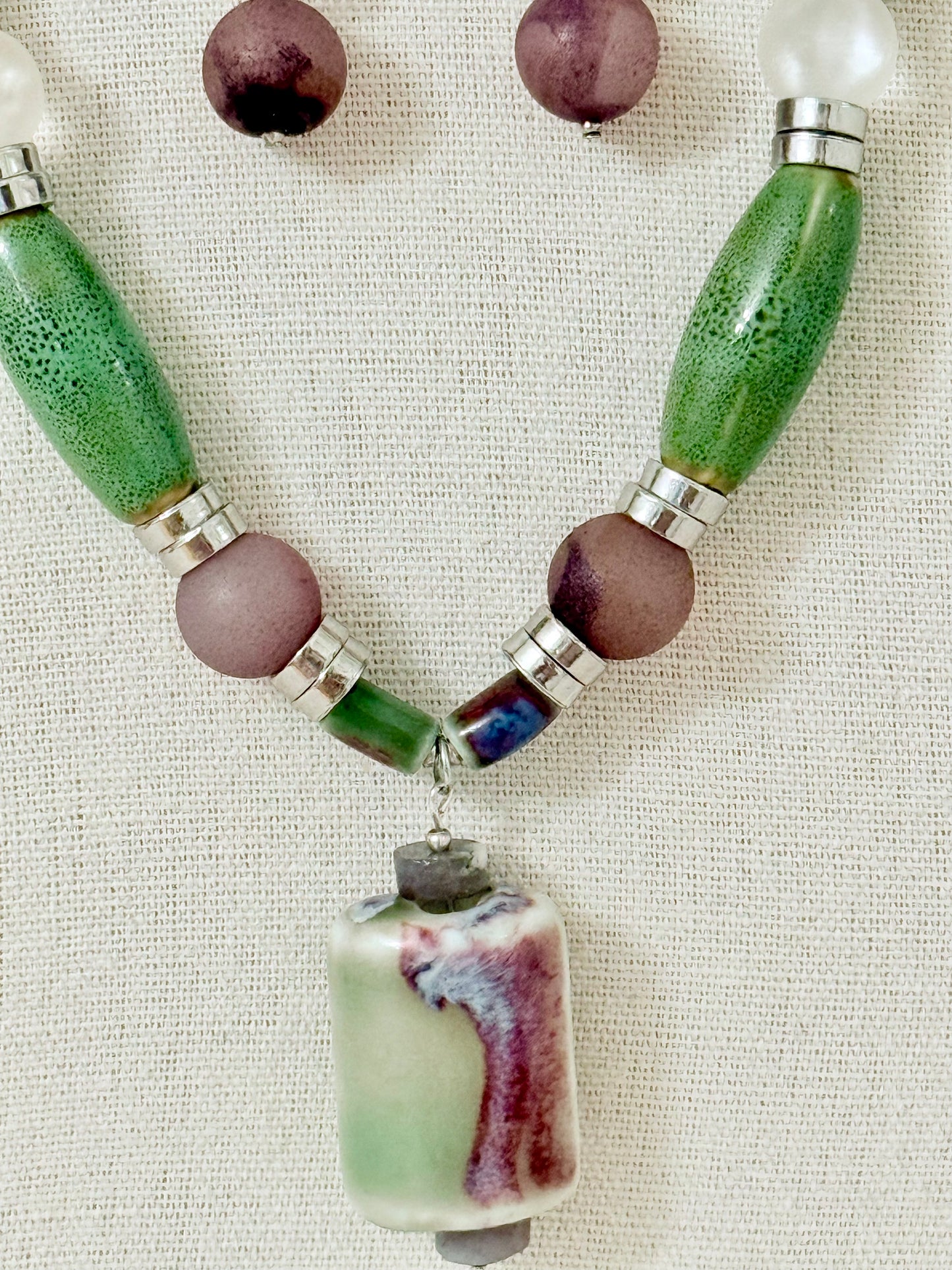 The Iris Pendant Necklace and Earring Set