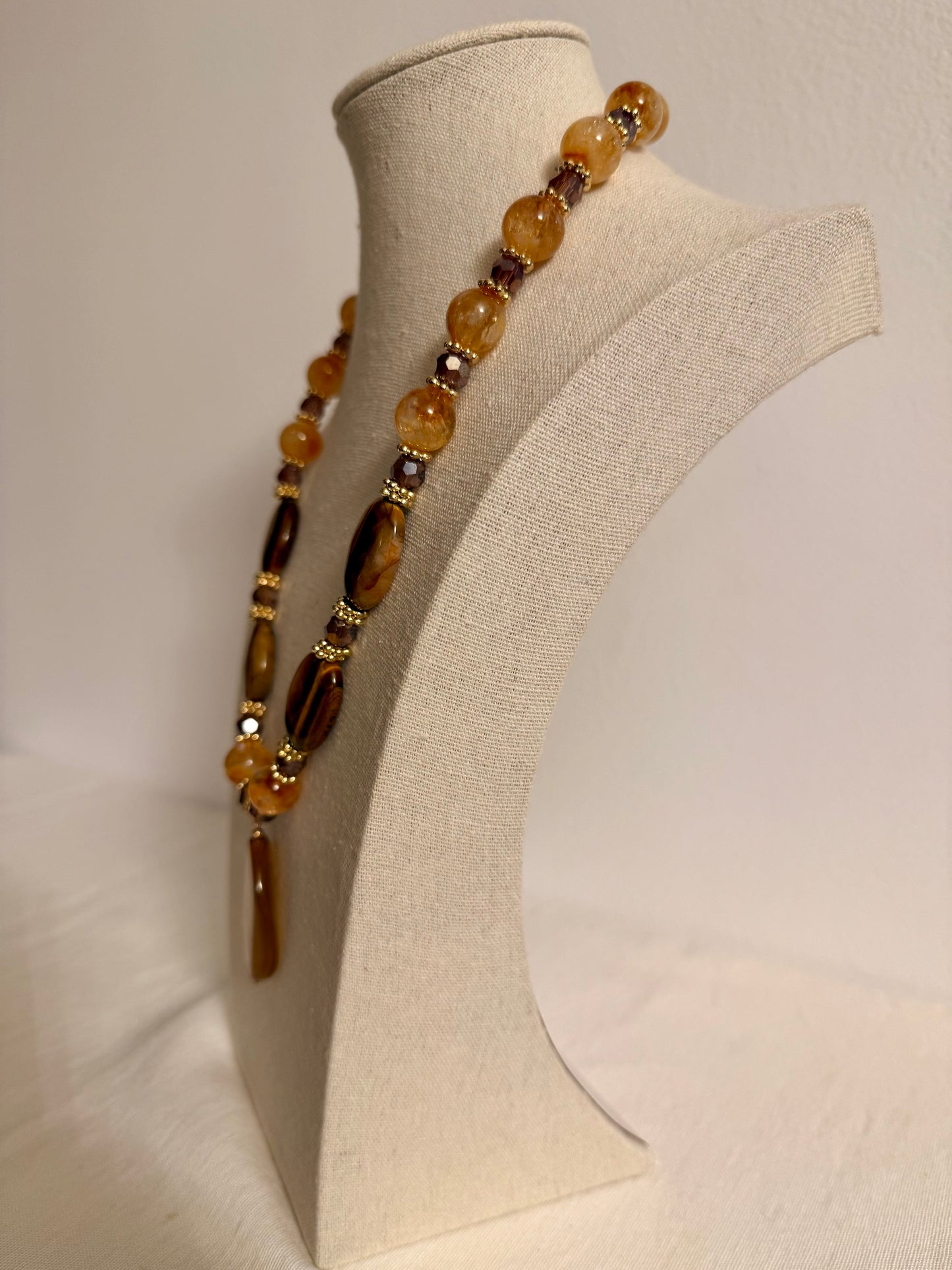The Bastet Tiger Eye Necklace