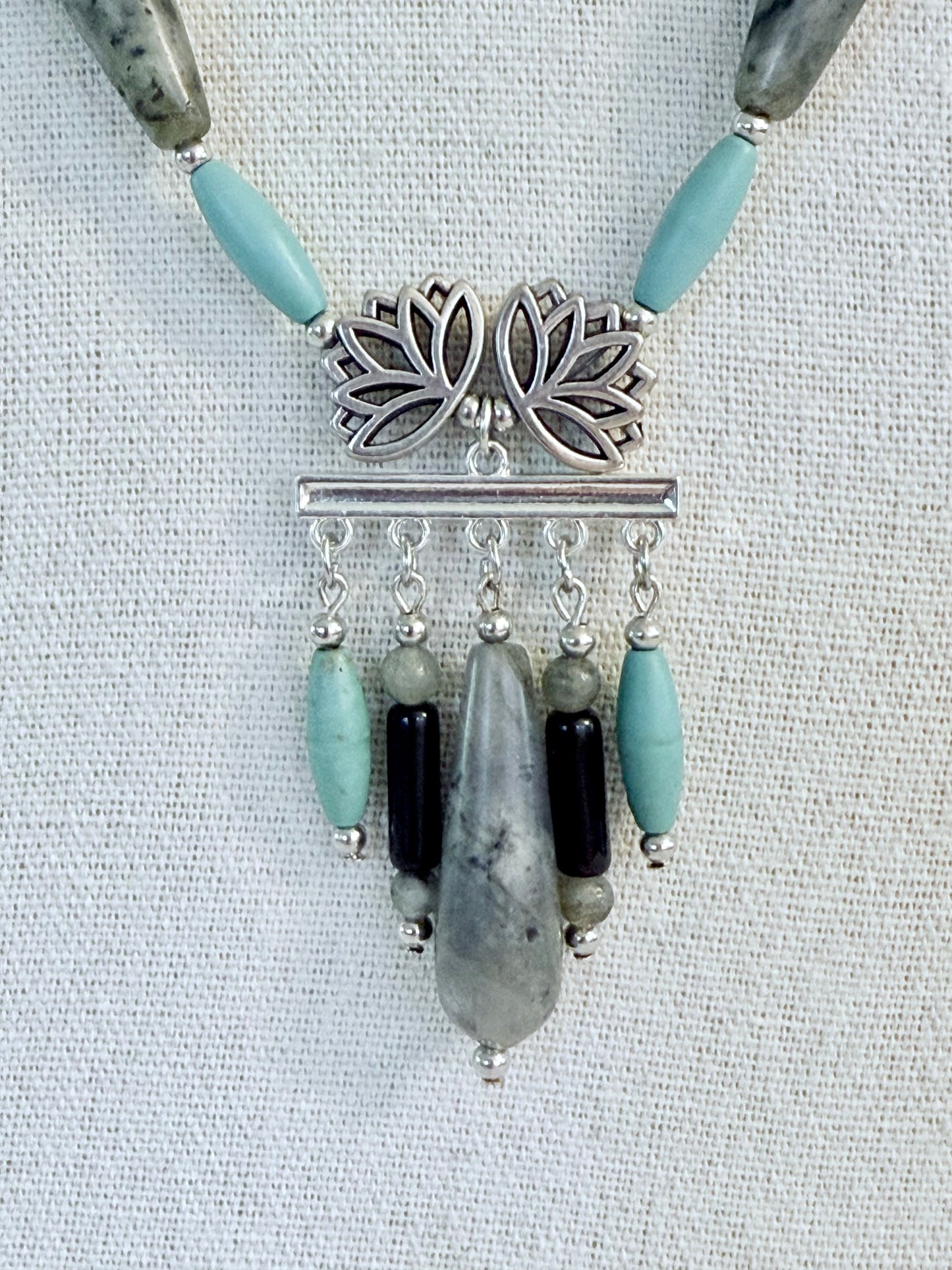 The Lakshmi Pendant Necklace and Earring Set