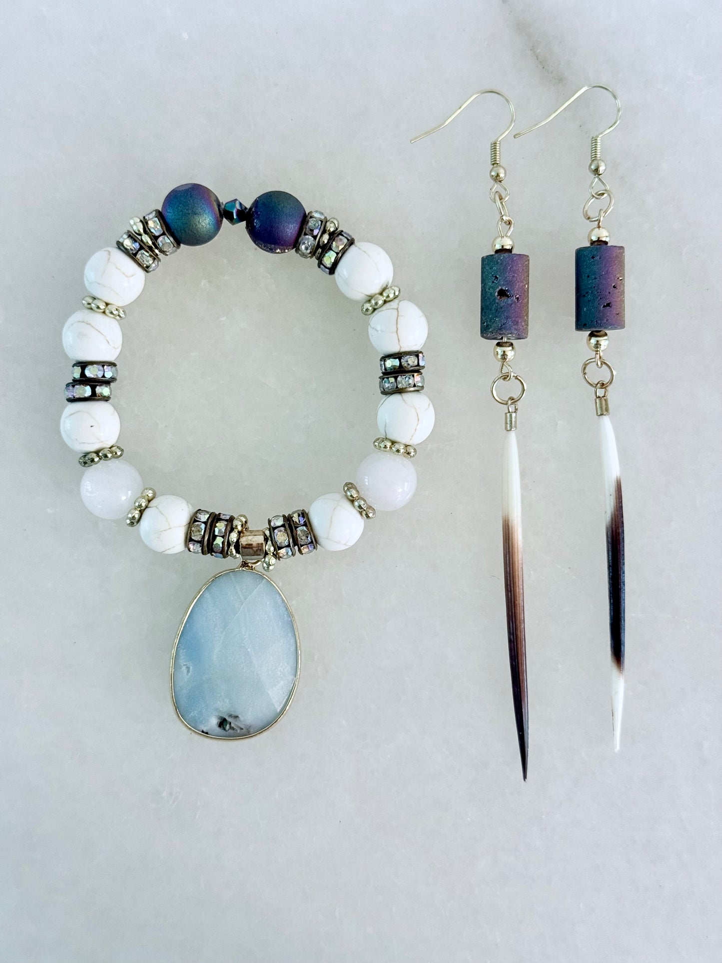 The Spring Queen Earring and Bracelet Set