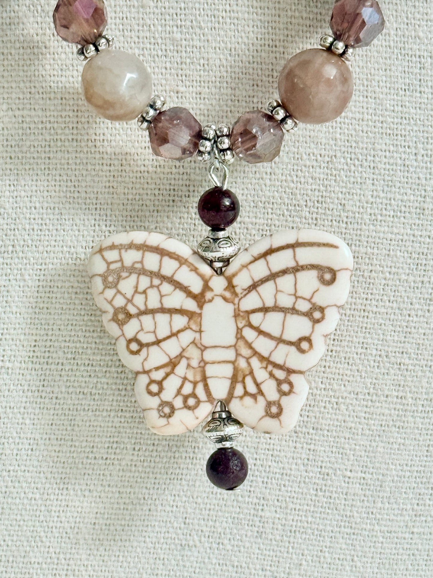 The Dora Butterfly Necklace and Earring Set