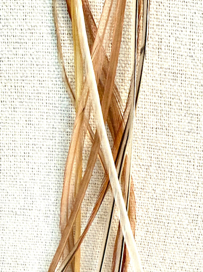 Honey Drop Feather + Stone Earring Set