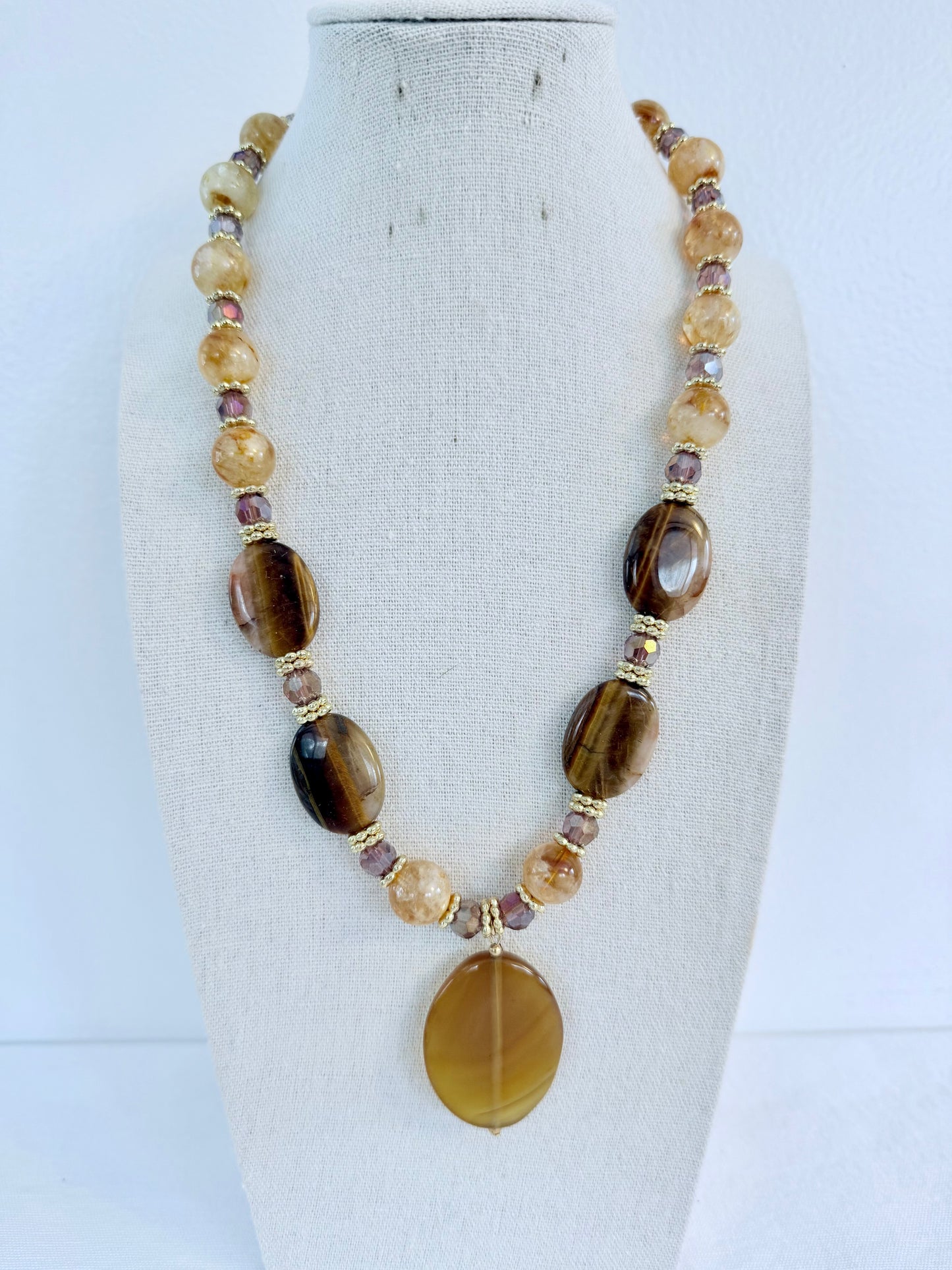 The Bastet Tiger Eye Necklace