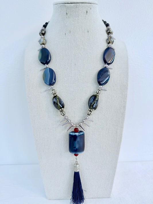 The Caterina Pendant Necklace and Earring Set