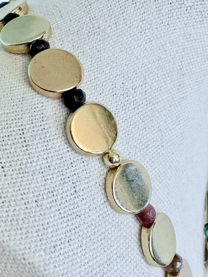 The Aranyani Bib Necklace and Earring Set