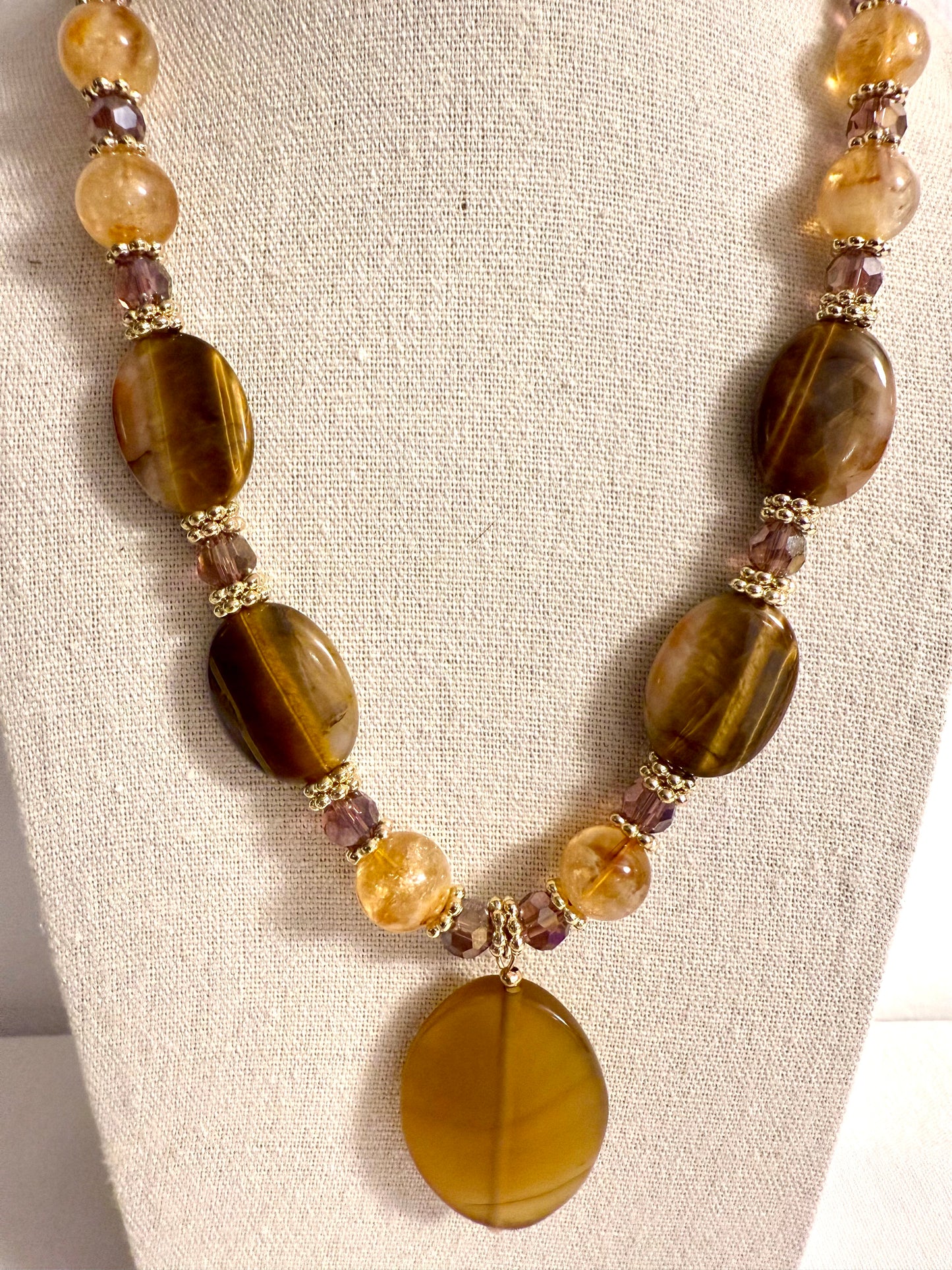 The Bastet Tiger Eye Necklace
