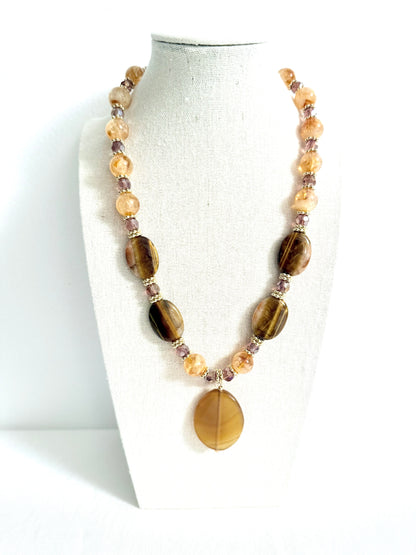 The Bastet Tiger Eye Necklace