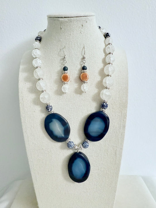 The Cailleach Pendant Necklace & Earring Set