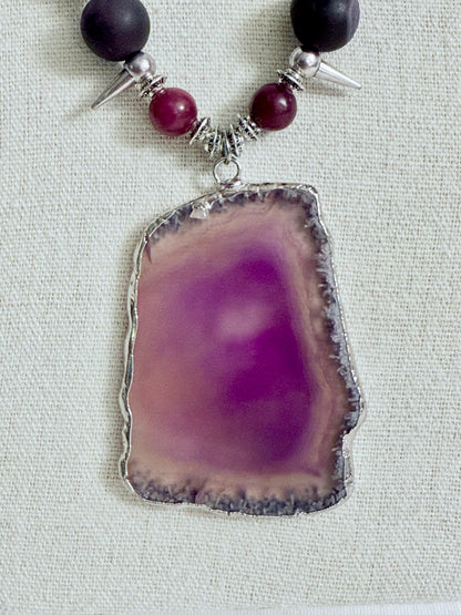 The Esther Pendant Necklace and Earring Set