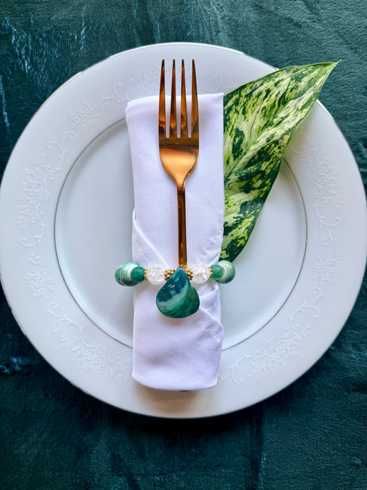 Le Celadon Napkin Ring Set (6)