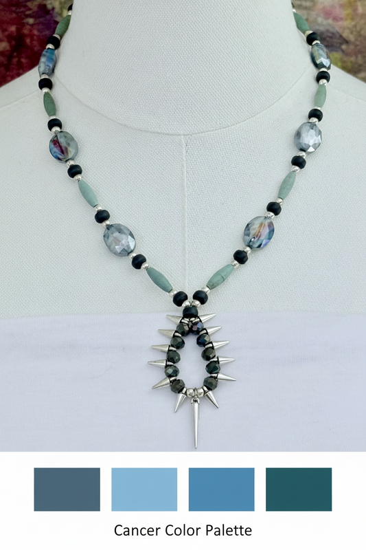 Cancer Necklace: Intuitive| Nurturing| Protective