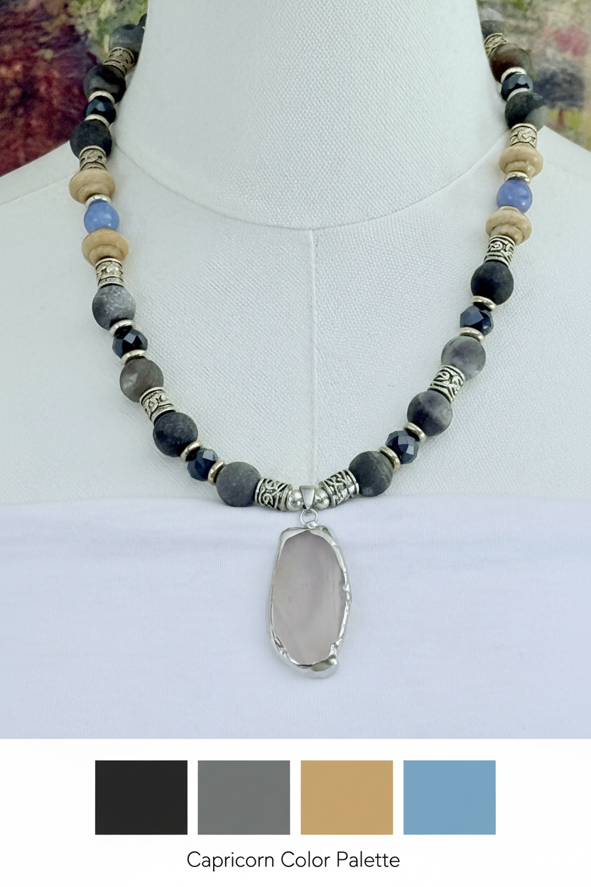 Capricorn Necklace: Ambitious | Disciplined | Resilient