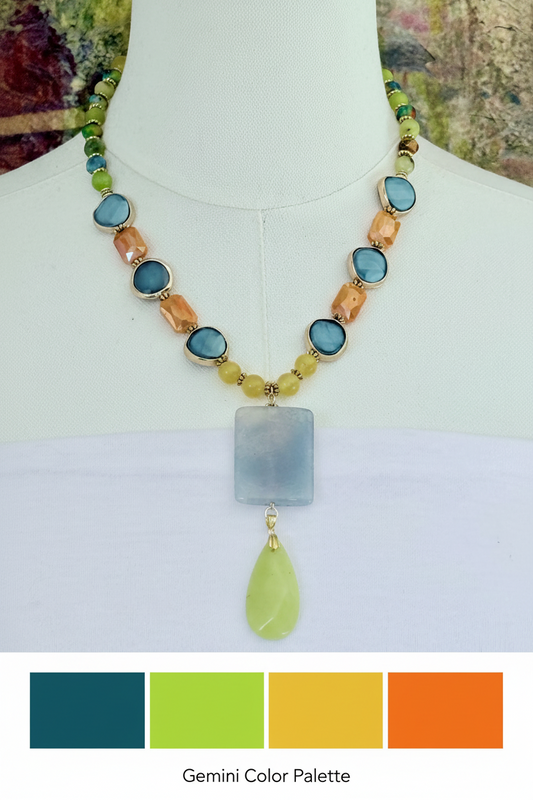 Gemini Necklace: Expressive | Gregarious | Curious