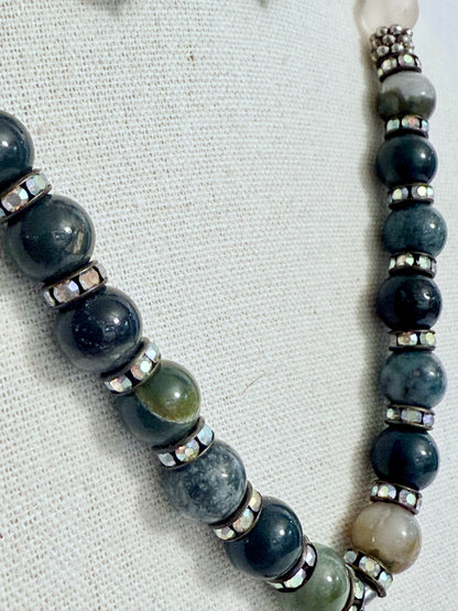 The Verdantia Pendant Necklace and Earring Set